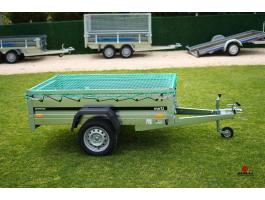 Új 2m-es (750kg-os) utánfutó rendszámmal és hálóval 569.900 Ft helyett csak 499.000 Ft