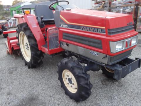 Yanmar F195 japán kistraktor talajmaróval