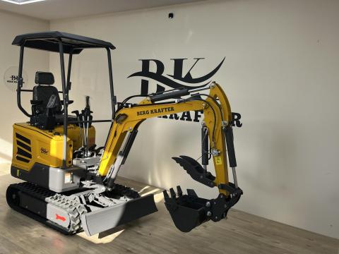 Új Berg Krafter minikotró árokásó Kubota motorral, 1,8 tonnás Új Berg Krafter minikotró árokásó Kubota motorral, 1,8 tonnás