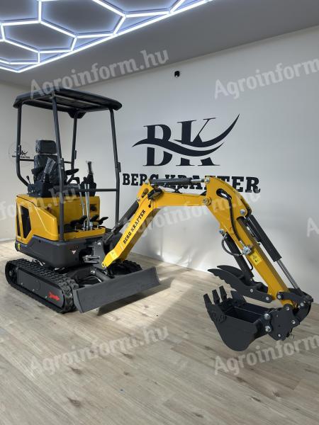 Berg Krafter 1600 minikotró, 1,6 tonnás, Kubota motorral