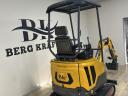 Berg Krafter 1600 minikotró, 1,6 tonnás, Kubota motorral