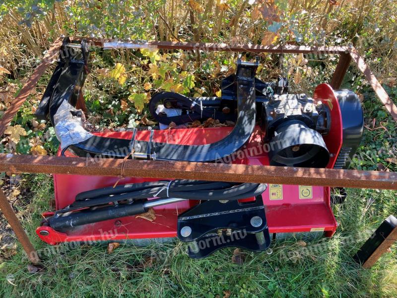 Szárzúzó – mulcsozó dupla hidraulikus oldalkitolással, szintállítással + gardántengely, féláron