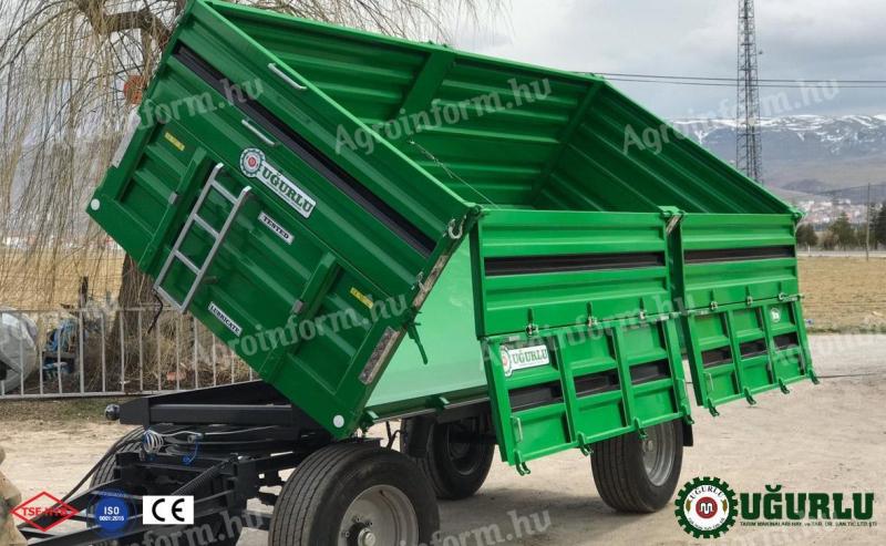 Kéttengelyes 15 tonnás mezőgazdasági pótkocsi eladó