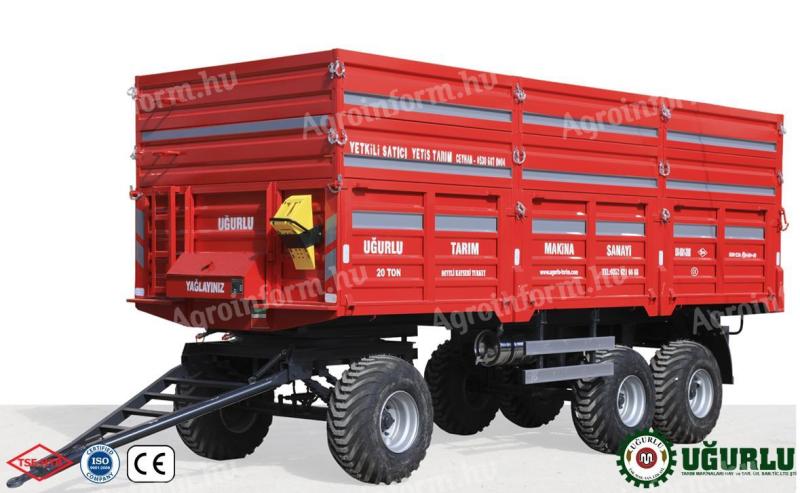 Háromtengelyes 20 tonnás mezőgazdasági pótkocsik eladók