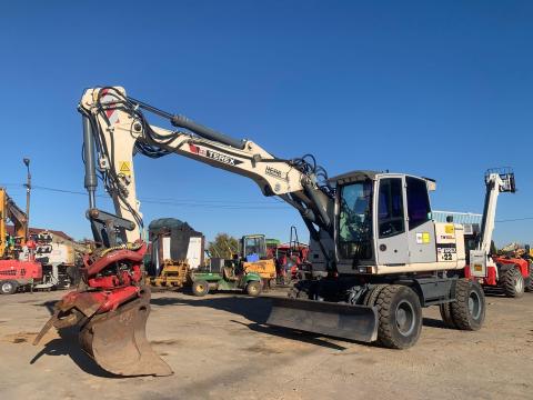 Terex TW160SR + Sandco Rototilt gumikerekes kotró eladó