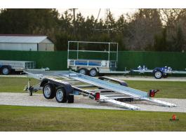 Új 4m-es (2000kg-os) autószállító utánfutó most 1.525.000 Ft helyett 1.449.000 Ft