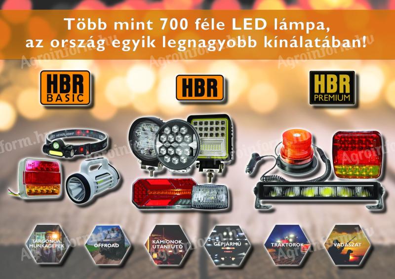 LED hátsó- és munkalámpák, fényhidak, szélességjelző lámpák, villogók – HABI Kft kínálata