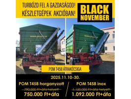 Eladó új POM T458 saválló (inox) hidraulikus átrakócsiga,  műtrágyaszóró- és vetőgépfeltöltő csiga,  vetőmagfeltöltő csiga
