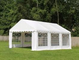 Új parti sátor, 3x6 m, PVC ponyva, fehér