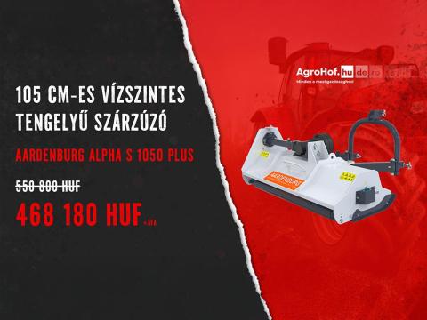 AGROHOF BLACK FRIDAY AKCIÓ! Szárzúzó, mulcsozó, kalapácsos zúzó 105 cm (vízszintes tengelyű) / Alpha S Plus