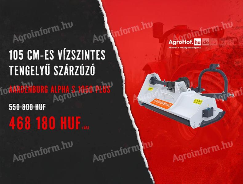 AGROHOF BLACK FRIDAY AKCIÓ! Szárzúzó, mulcsozó, kalapácsos zúzó 105 cm (vízszintes tengelyű) / Alpha S Plus