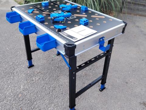 Scheppach mobil összecsukható munkapad, munkaasztal ingyenes postával