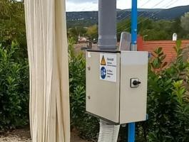 Térkitöltő berendezés polisztirol darabokhoz csomagoláshoz