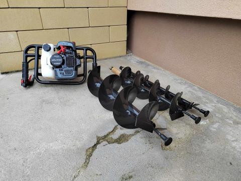 ( Scheppach) Practixx PX-EB- 52 Talajfúró Földfúró Lyukfúró gödörfúró ingyen posta