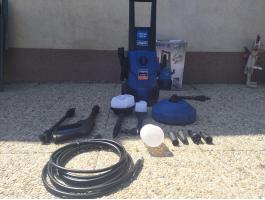 Scheppach HCE 1600 - magasnyomású mosó 135 bar tartozékokkal, ingyenes szállítás