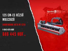 AGROHOF BLACK FRIDAY AKCIÓ! Rézsű mulcsozó, szárzúzó, rézsűzúzó, padka zúzó 125-185 cm / Beta M