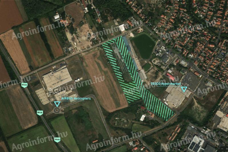 72 000 m² ipari ingatlan eladó Gyulán