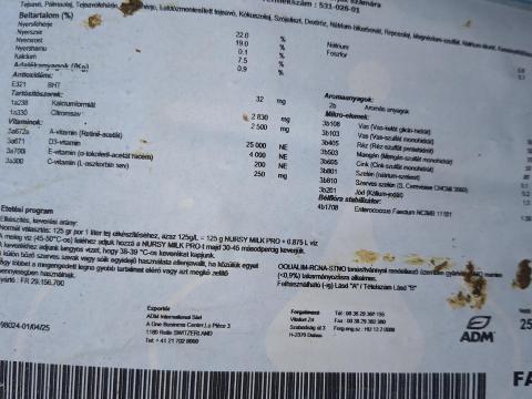 Tejpor eladó – 5 db 25 kg-os zsák, egyben