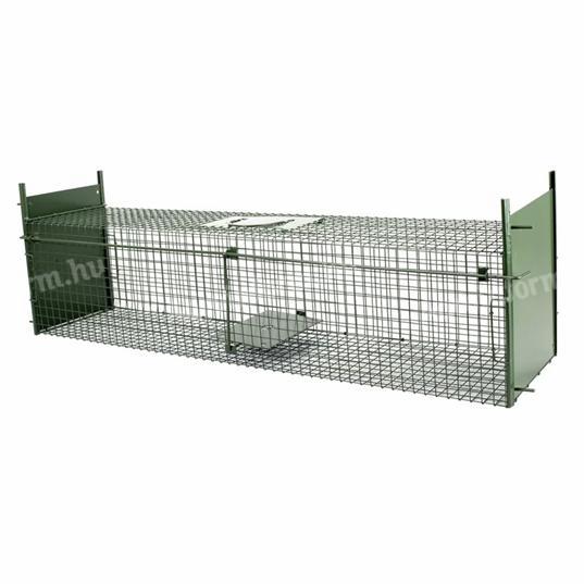 Professzionális élvefogó nyestcsapda 105x16x20cm,  2 bejárat