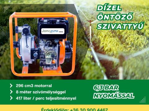 Nagynyomású öntözőszivattyú dízel Max:417l-6, 3bar Nagynyomású öntözőszivattyú dízel Max:417l-6, 3bar