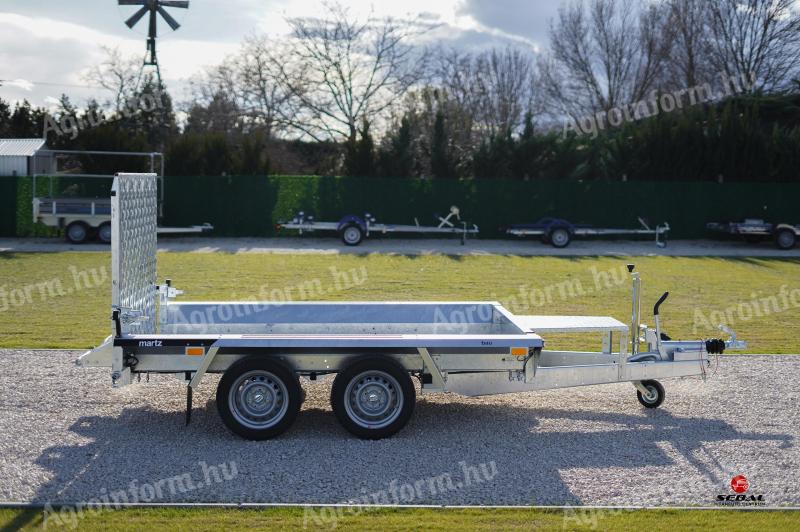 Új 2.6m-es (2700kg-os) gépszállító utánfutó most 1.790.000 Ft helyett bruttó 1.690.000 Ft