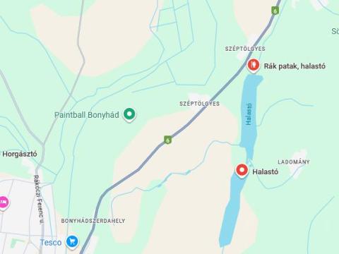 86 hektár halastó eladó meseszép környezetben