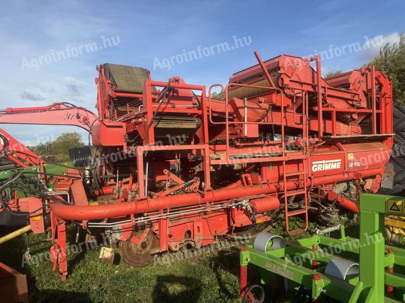 GRIMME GB1500 BURGONYAKOMBÁJN,  75cm-es BAKHÁTAS ZÖLDSÉGSZEDŐVÉ (SÁRGARÉPA,  GYÖKÉRPETREZSELYEM) ÁTALAKÍTVA