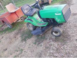 15, 5lóerős fűnyíró traktor +pótkocsival