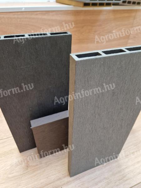 Standard WPC kerítésdeszka antracit és barna színekben, készlet erejéig – ingyenes országos kiszállítással