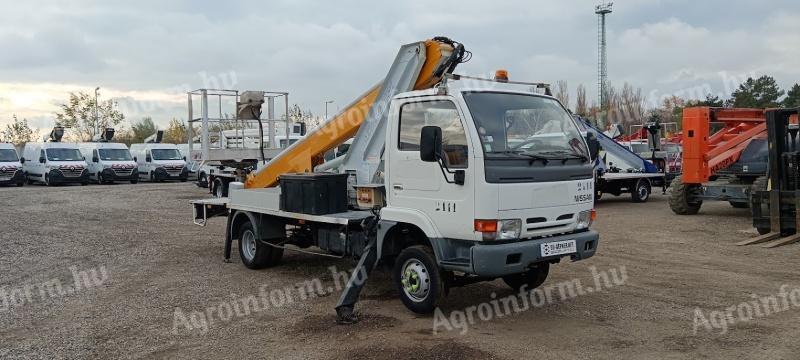 Nissan Cabstar Multitel 180 ALU AZ – 18 m emelőkosaras teherautó eladó