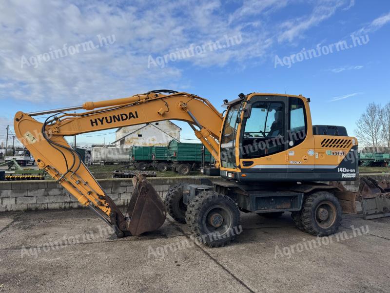 Hyundai R140W-9A gumikerekes forgó kotrógép eladó első tulajdonostól