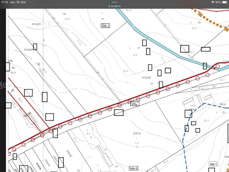 Etyeken 40 méter széles szántóföld eladó