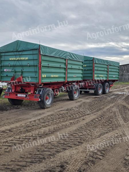 Pronar pótkocsi eladó – 2018-as, 20 m³, billenős