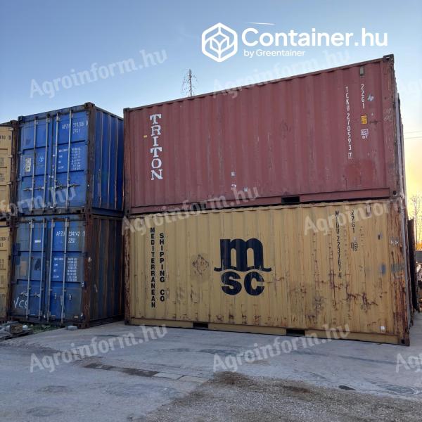 20' DC használt tengeri raktárkonténerek eladók