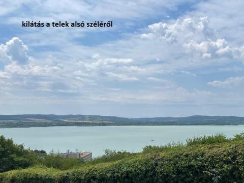 Tihanyban erdőszéli, panorámás beépíthető külterületi telek eladó