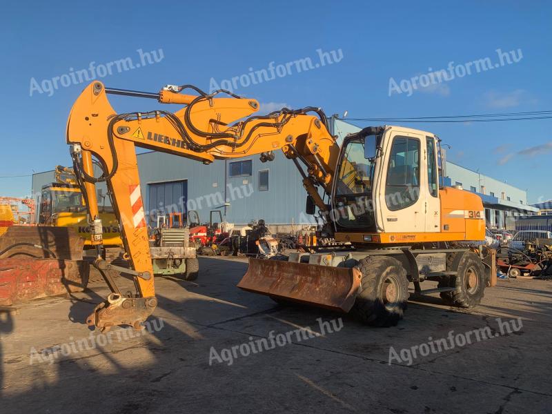 Liebherr A314 Litronic gumikerekes kotró