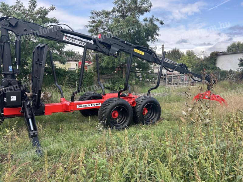 Kesla 115HD és Patu 925 erdészeti pótkocsi eladó – Nagy teherbírás, kiváló állapotban