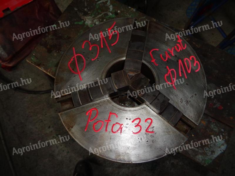 Esztergatokmány 315-ös,  3 pofás eszterga tokmány eladó