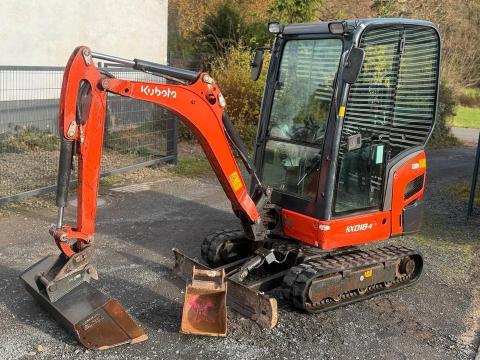 Kubota KX018-4 mini kotrógép / 1,8 t | Gyártási év: 2013 | 2 kanállal Kubota KX018-4 mini kotrógép / 1,8 t | Gyártási év: 2013 | 2 kanállal