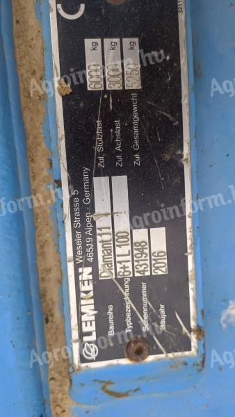 Lemken Diamant 11 eke eladó