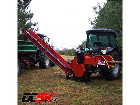 Traktoros aprítógép PTO REMET RP-200 Super modell 4 m szállítószalaggal