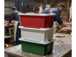 Műanyag láda tetővel – fedeles láda pácoláshoz, sózáshoz és hús tárolásához