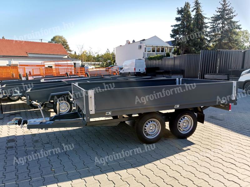 Azonnal elvihető új utánfutó! 180x300 cm,  fékezett utánfutó