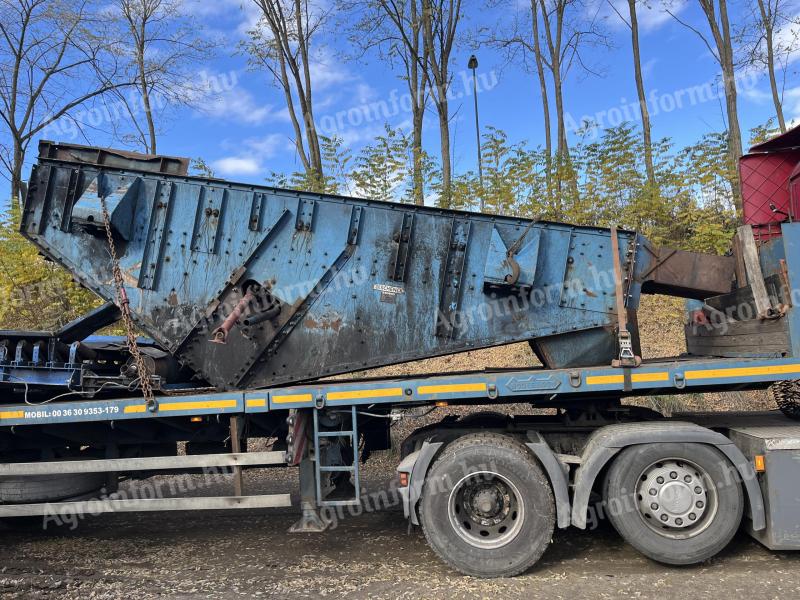 Három frakciós síkosztályozó gép