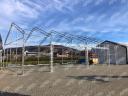 10 x 18,3 x 3,5 (6,1) m ipari raktársátor – 183 m², horganyzott acélvázas kivitel, tűzálló, vízálló PVC ponyva
