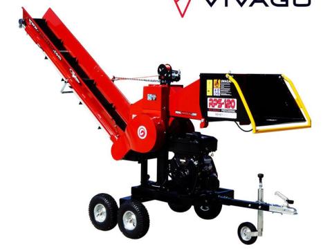 Ágdaraboló - traktor PTO - REMET RPS-120 (PRO) - OFF ROAD + szállítószalag 2.3m