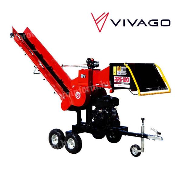 Ágdaraboló - traktor PTO - REMET RPS-120 (PRO) - OFF ROAD + szállítószalag 2.3m