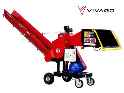 Ágdaraboló – elektromos – REMET RPE-120 (PRO) + szállítószalag 3m