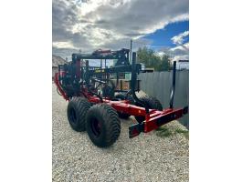 Farmi Forest FT7 erdészeti pótkocsi CR36 daruval – akciós áron, raktárról
