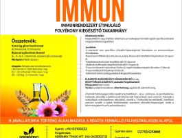 Herbamix Immun 5 literes oldat: gyors átállás passzív immunitásról aktív immunitásra, immunstimulálás vakcinázás előtt, a kiesések harmadára csökkentése